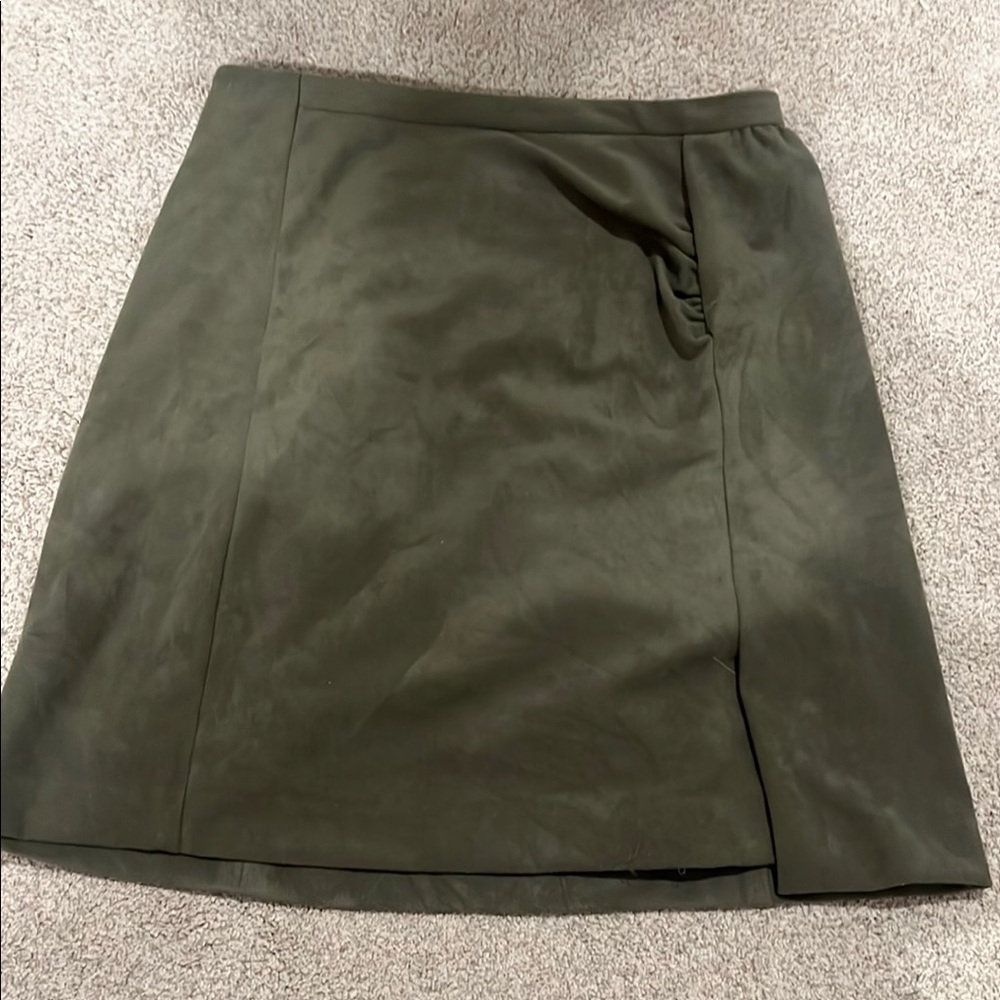 Anthropologie Olive Green Skirt